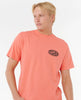 Camiseta Rip Curl Raw Energy de Oval Coral