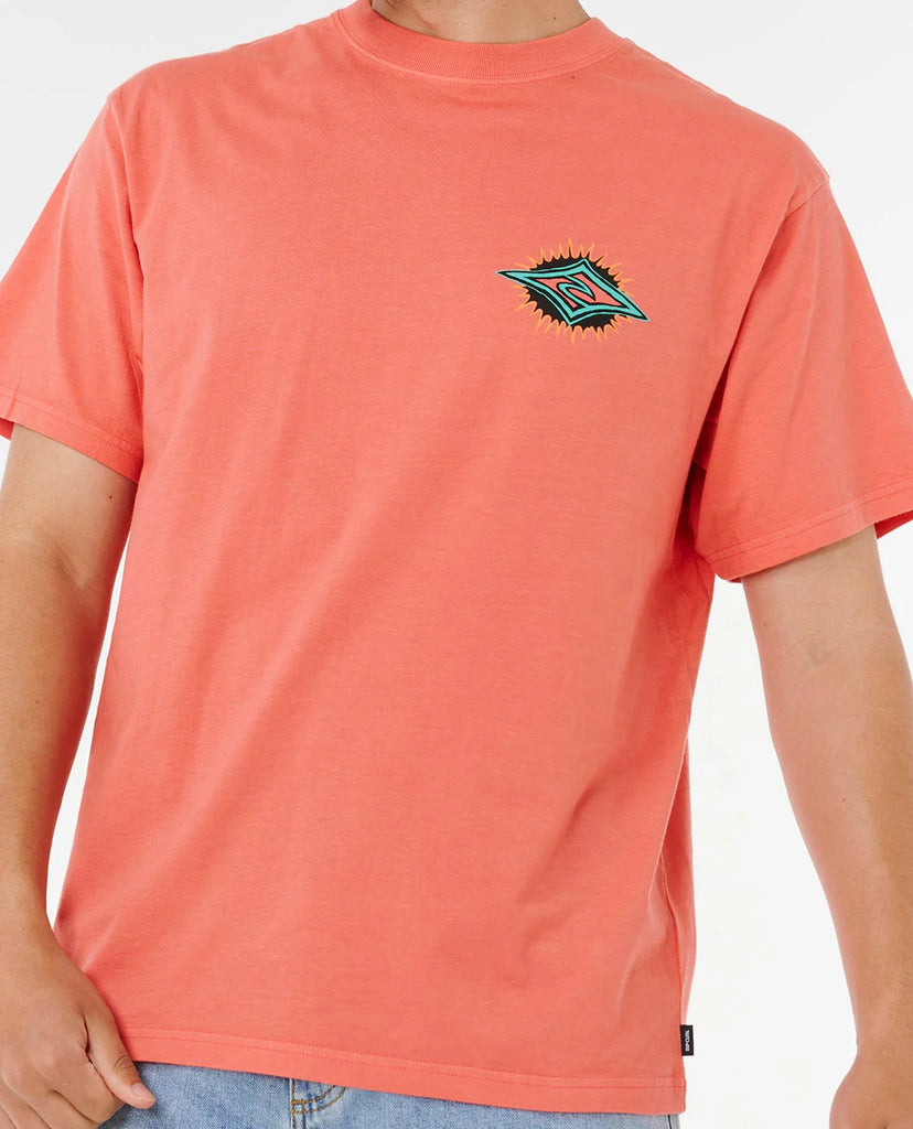 Camiseta Rip Curl Raw Burst Tee Coral