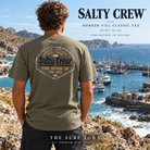 Camiseta Salty Crew Border Fill Classic Tee Dusty Olive, imagen editorial propia de THE SURF TOWN