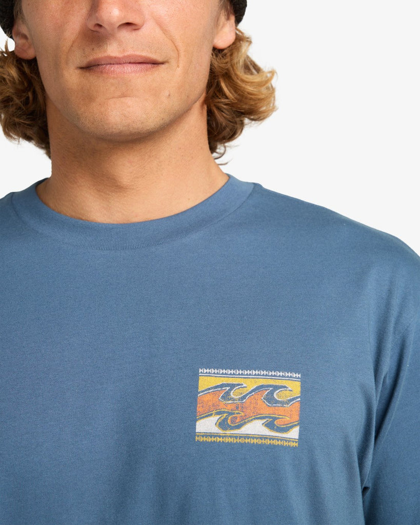 Camiseta Billabong Crayon Wave State Blue