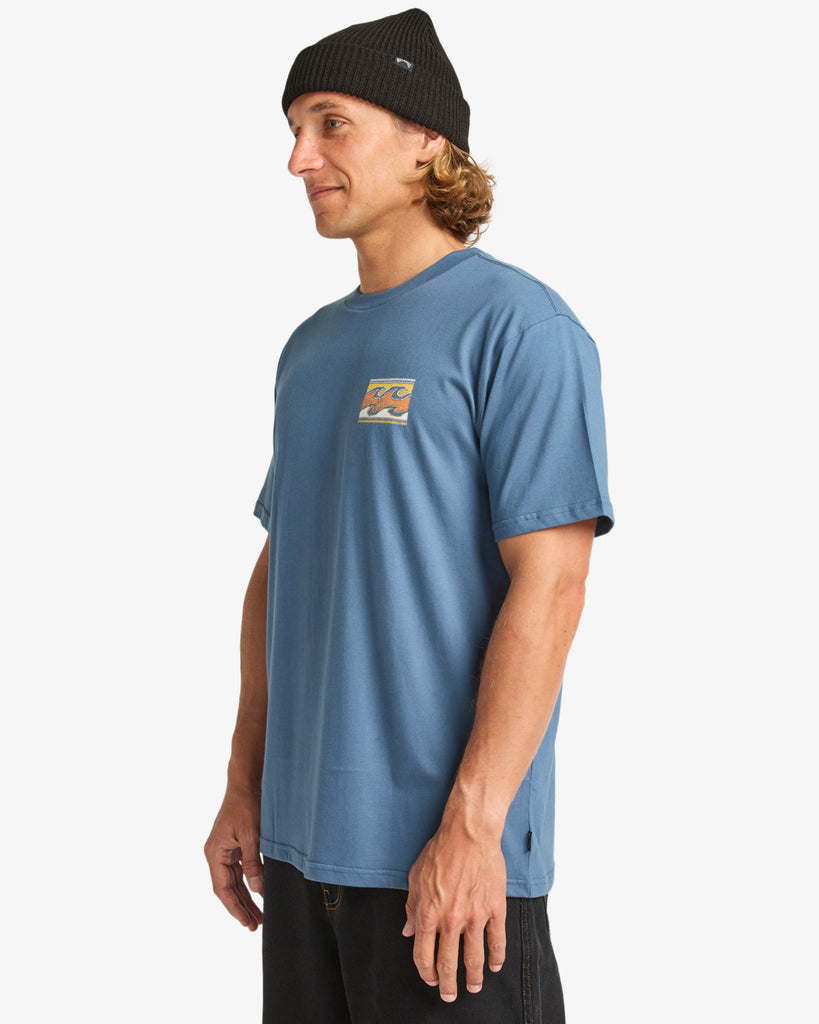 Camiseta Billabong Crayon Wave State Blue