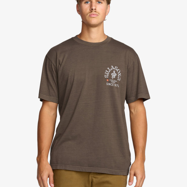 Camiseta Billabong Coiled Premium Brown