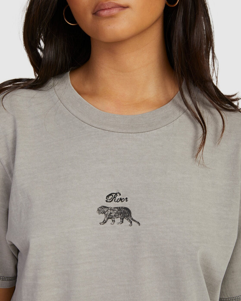 Camiseta Rvca Tiger Style Overcast