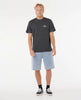 Camiseta Rip Curl Legacy Tee Washed Black