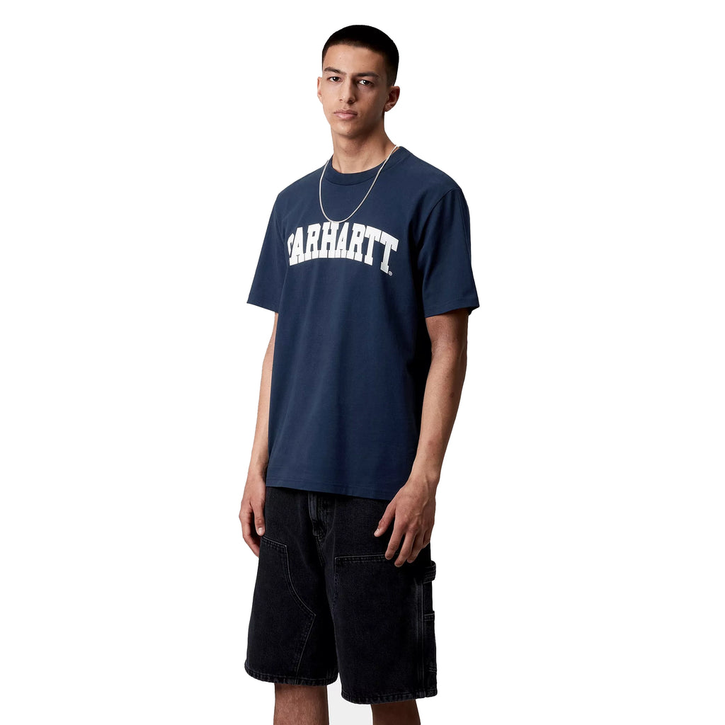 Camiseta Carhartt Wip University T-Shirt Ink White Navy