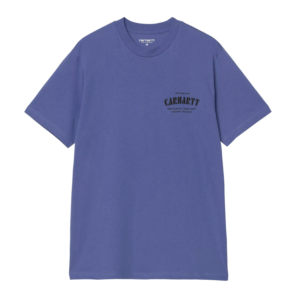 Camiseta Carhartt Wip Catalogue Logo Blue Iris