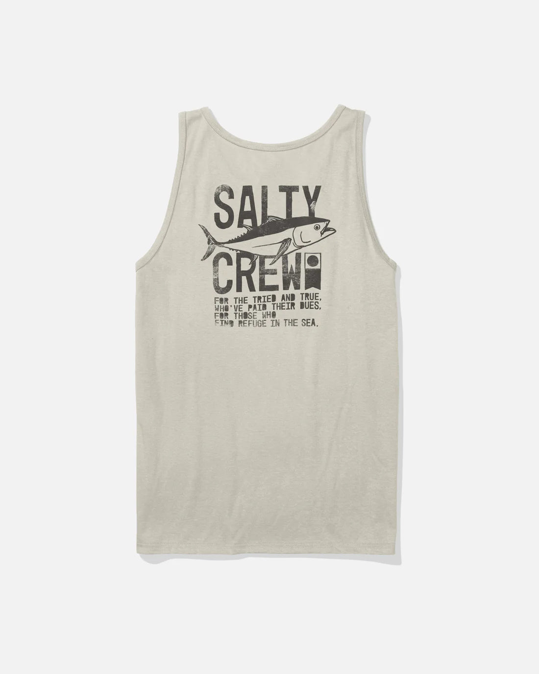 Camiseta de tirantes SALTY CREW Tied And True Tank Moonbeam color claro estilo surf verano hombre