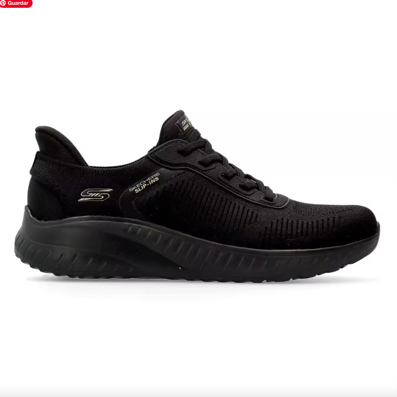 Zapatillas Skechers Bobs Squad Chaos Current Slip Ins Black