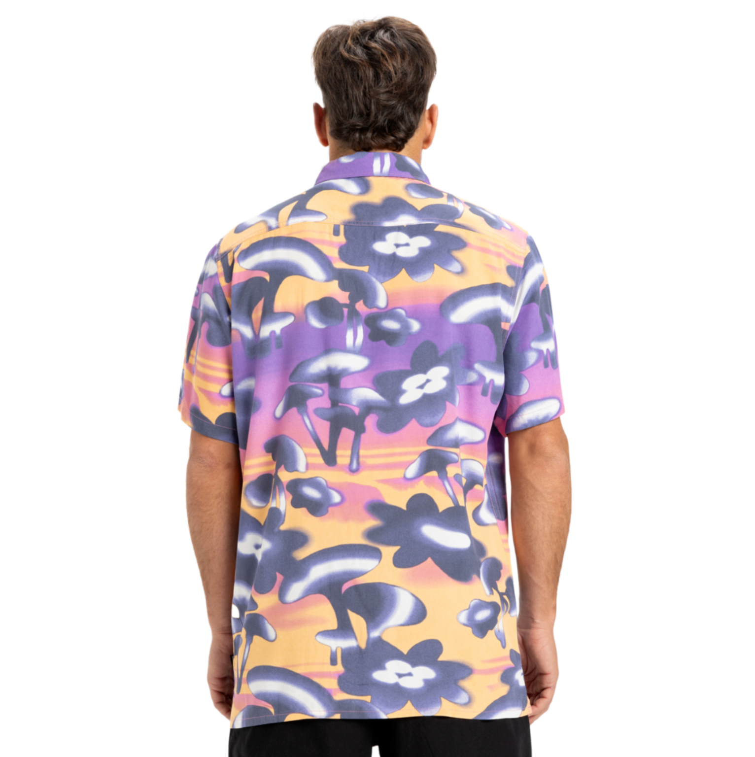 Camisa Quiksilver Safe Paradise Vintage Violet Biophilia