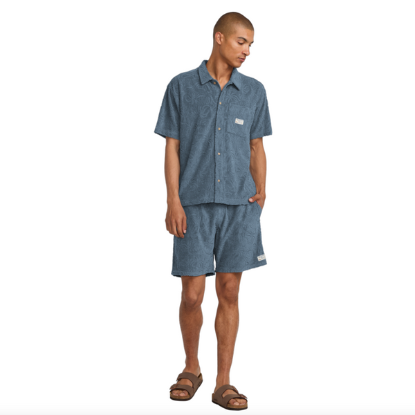 Camisa Rvca Exotica Vintage Navy