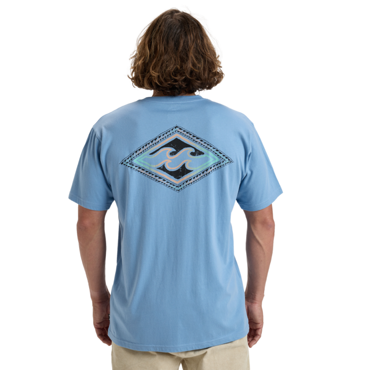 Camiseta Billabong Crayon Wave Sky Blue