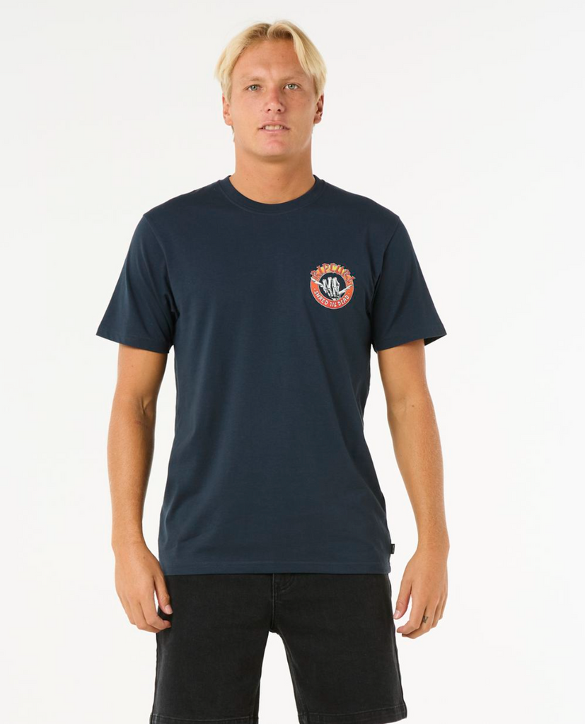 Camiseta Rip Curl Shred Til Dark Navy