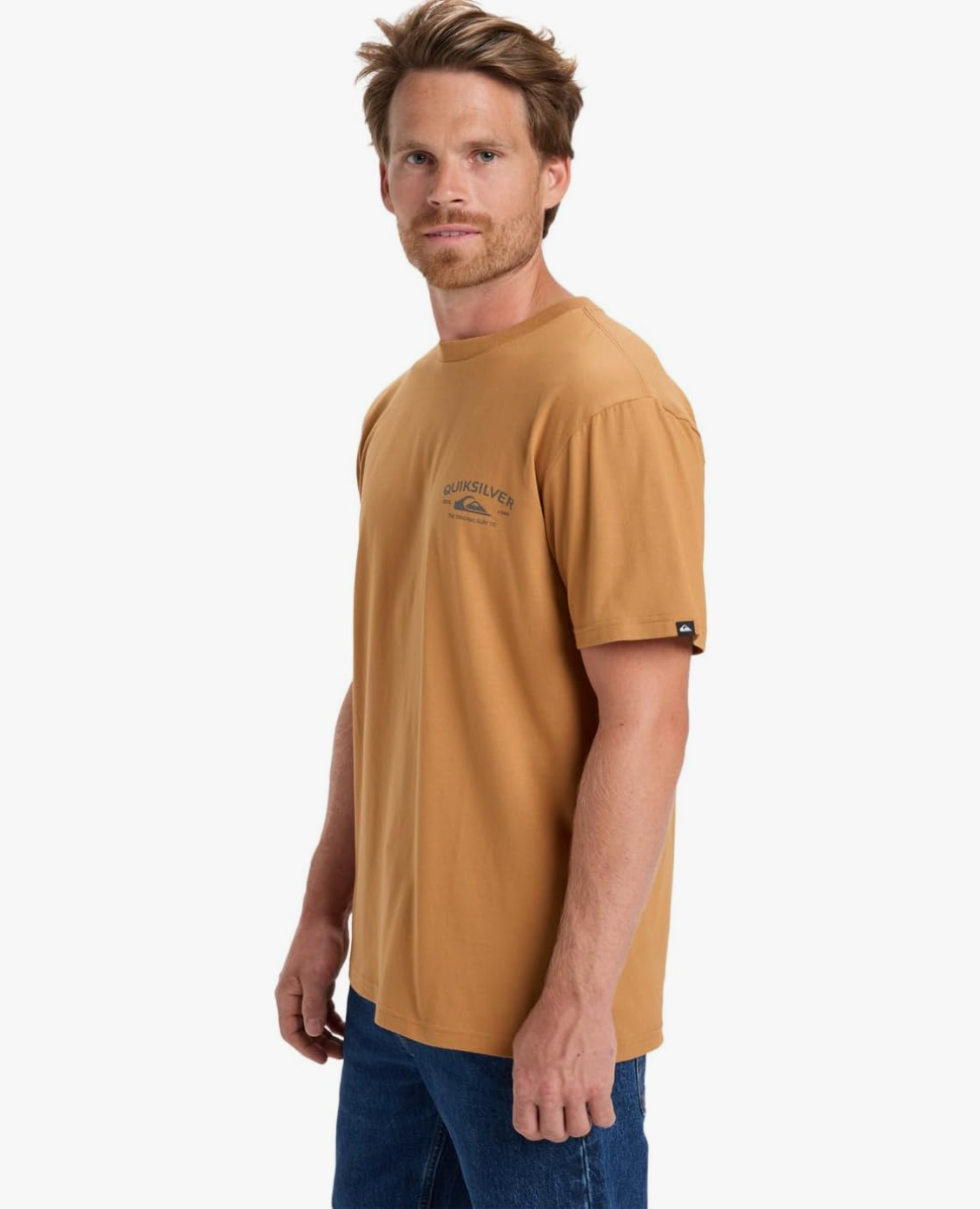 Camiseta Quiksilver Anchor Lockup Almond