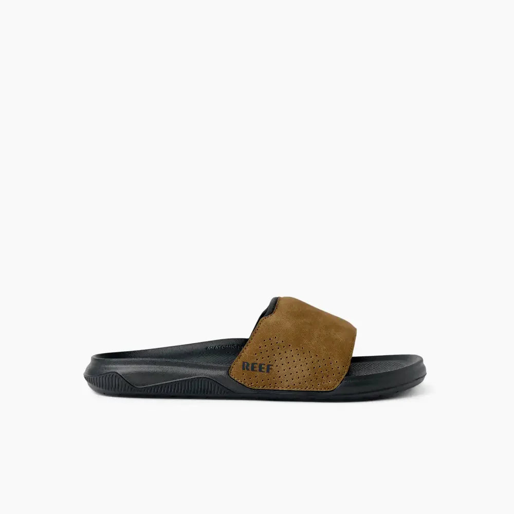 Compra las chanclas pala REEF Tailslide Grey/Tan para hombre. Diseño premium, cómodas y perfectas para playa, piscina o uso diario