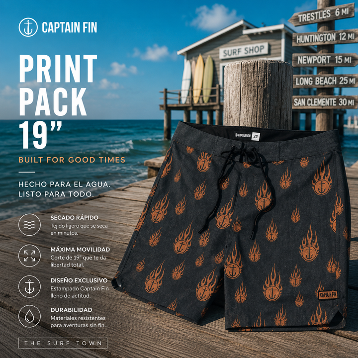 Badeshorts Captain Fin Print Pack 19