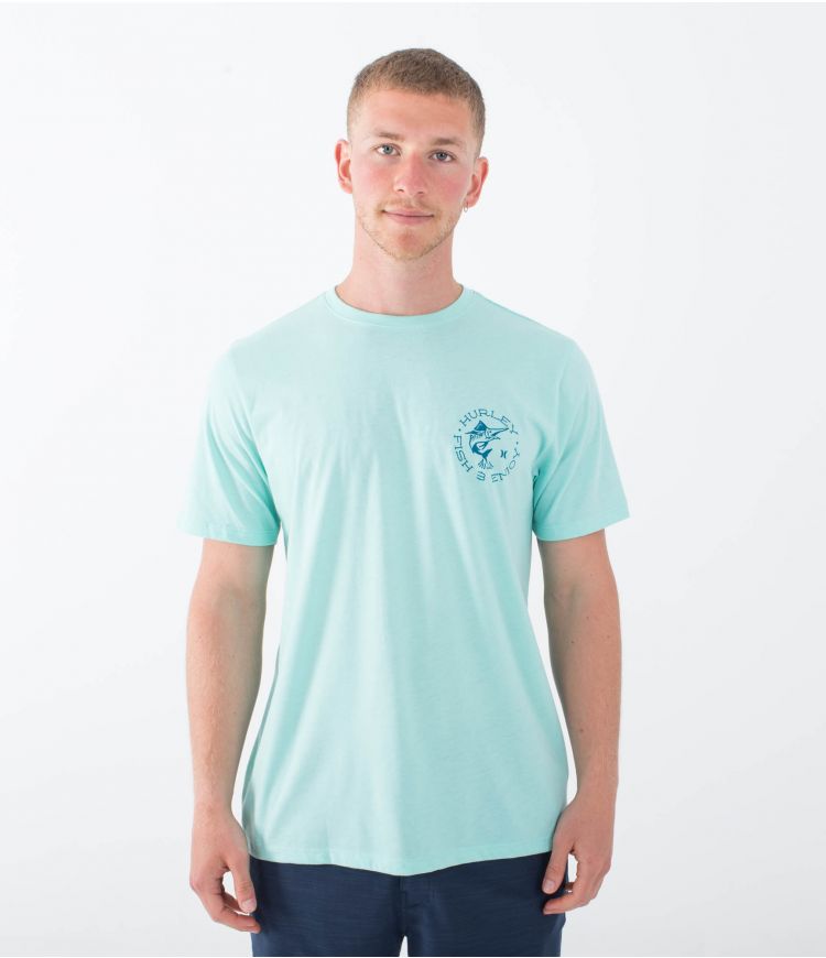 Camiseta Hurley Bait Turquoise
