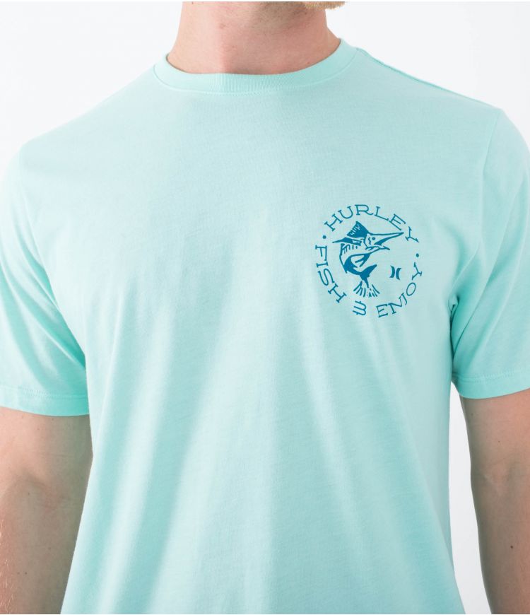 Camiseta Hurley Bait Turquoise
