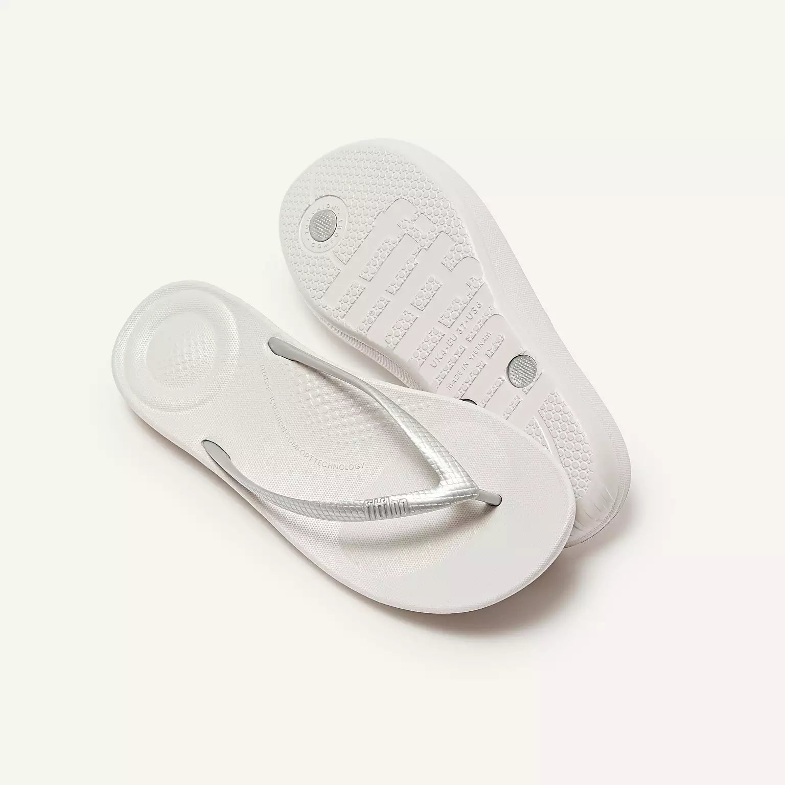 Sandalias Fitflop Iqushion Ergonomic Silver