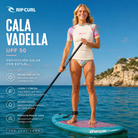 Licra rip curl para mujer con mangas estampadas floreadas perfecta para hacer paddle surf