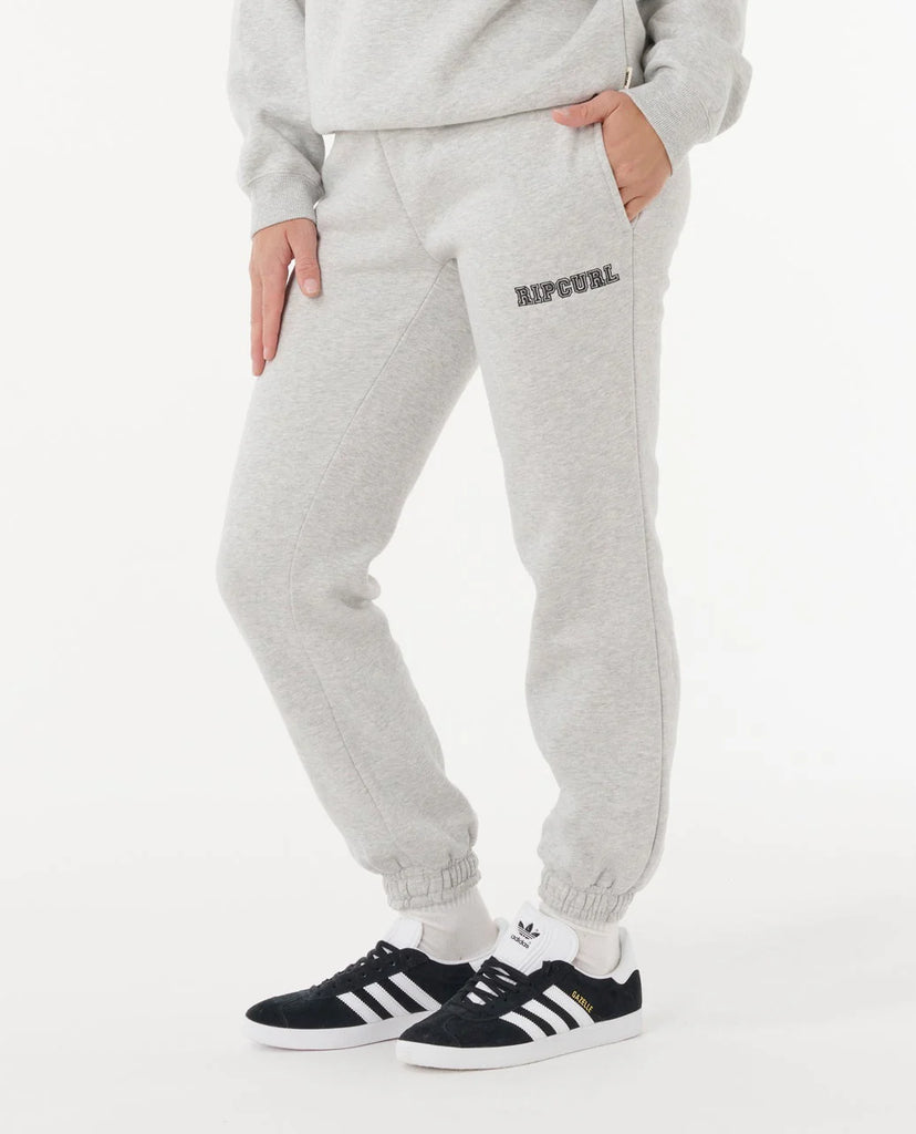 Pantalones de chándal Rip Curl Varsity Pants Grey Marle Black