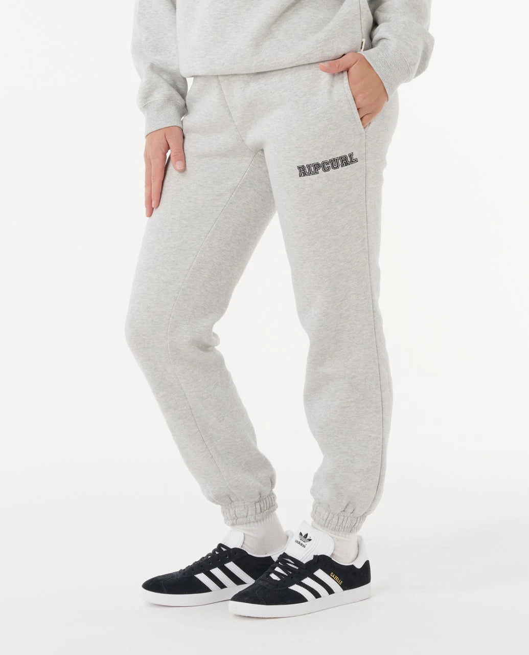 Pantalones de chándal Rip Curl Varsity Pants Grey Marle Black