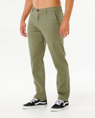 pantalones chinos Rip Curl Classic Surf Green hombre verde casual cómodos