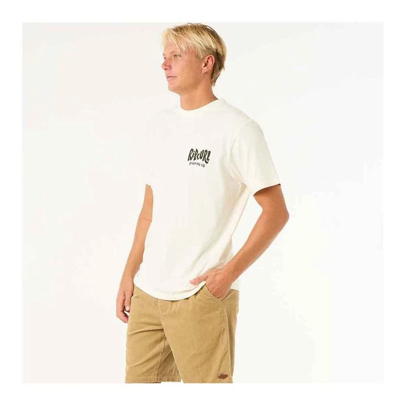 Camiseta Rip Curl Shield Tee Bone