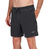 Bañador negro con cintura elástica de Salty Crew, tejido suave con efecto desgastado, bolsillos laterales y bordado de la marca.