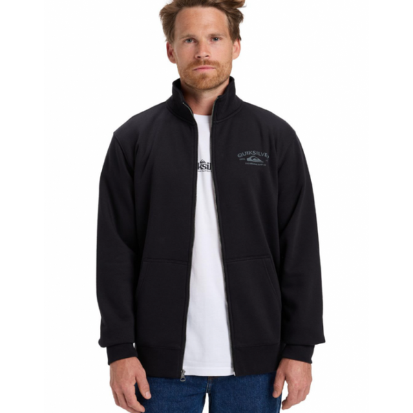 Sudadera Quiksilver Zip Fleece No Hood Black