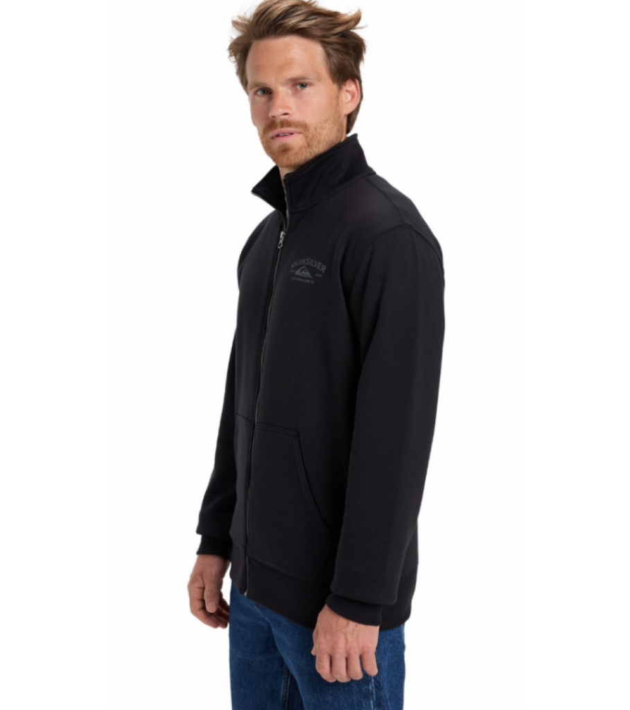 Sudadera Quiksilver Zip Fleece No Hood Black