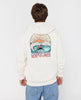 Sudadera Rip Curl Grateful Shred Zip Hood Bone White