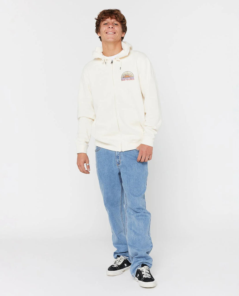 Sudadera Rip Curl Grateful Shred Zip Hood Bone White