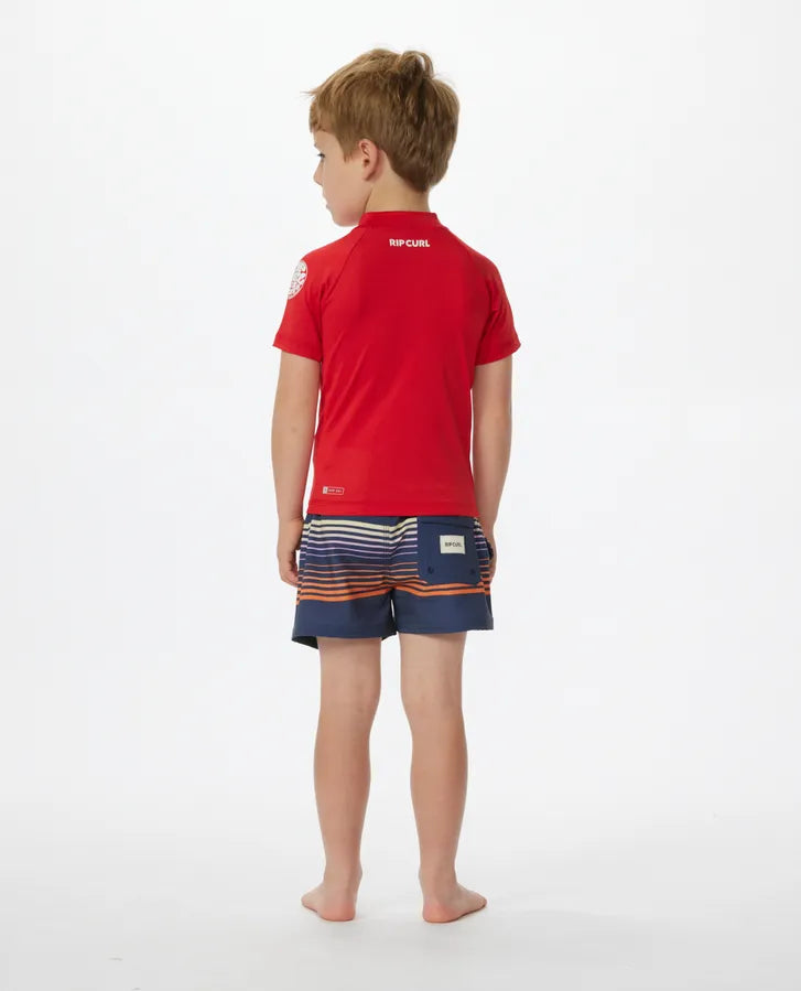 Licra Rip Curl Brand Wave UPF 50 Red