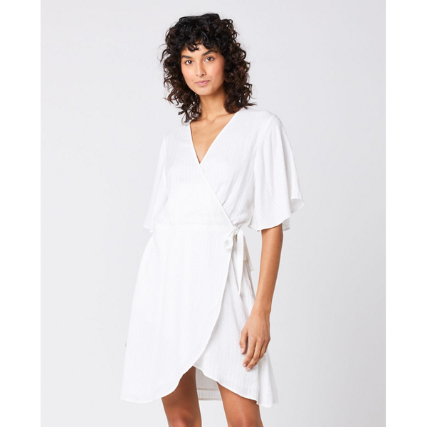 Vestido Rip Curl Ibiza Wrap Dress White