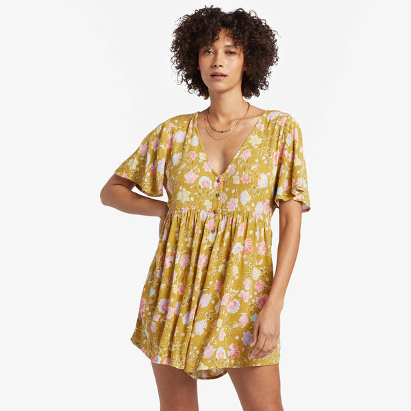 Vestido Billabong Spring Daze Green Envy