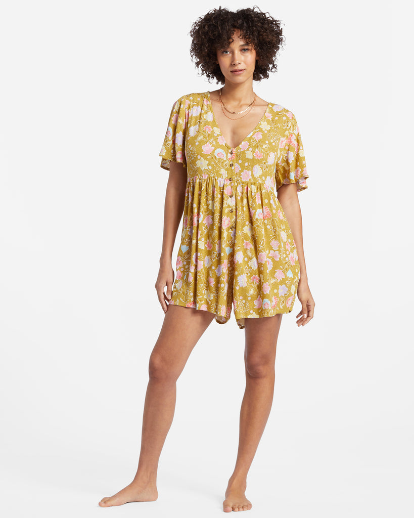 Vestido Billabong Spring Daze Green Envy