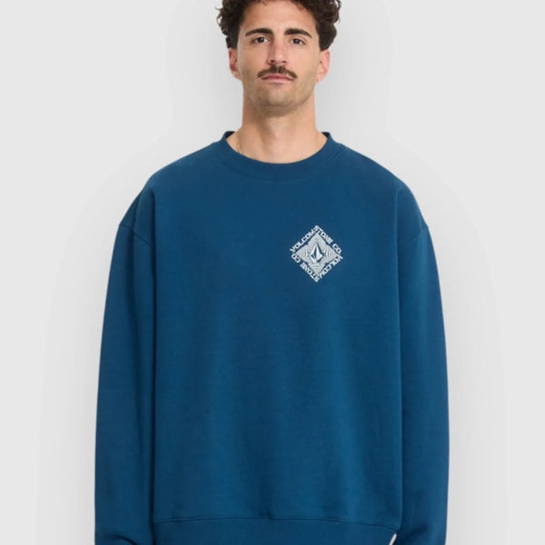 Sudadera Volcom Watanite Crew Cosmic Blue