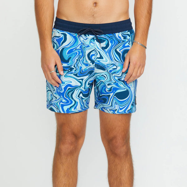 Bañador Volcom Lido Print Trunk 16 Navy