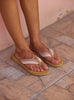 Chanclas Roxy Porto Rope Natural Crazy Pink
