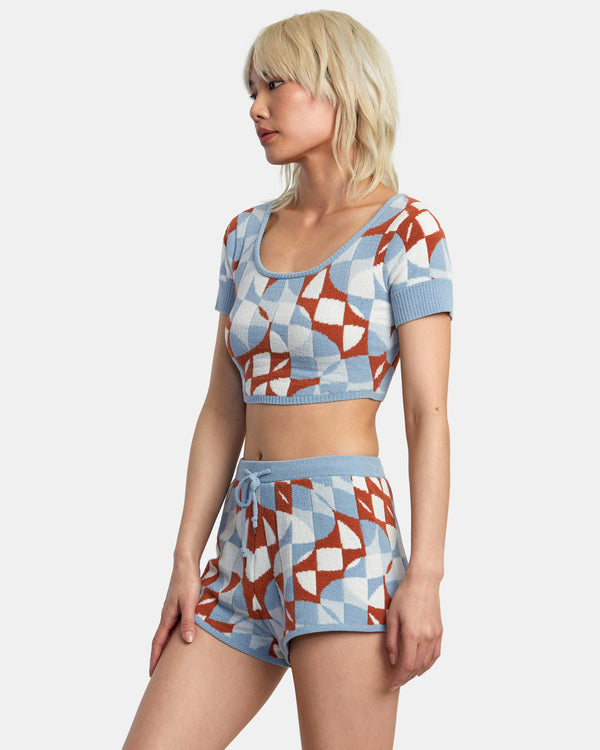 Short Rvca Geeode Sweater Sandlewood