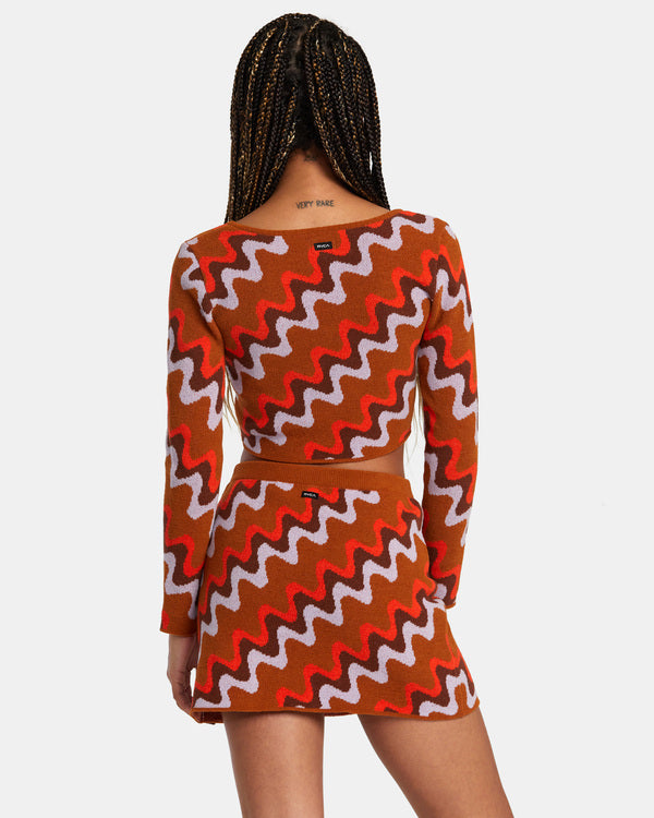 Minifalda Rvca Desmond Skirt Caramel