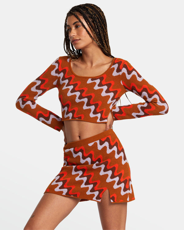 Jersey Rvca Desmond Sweater Caramel