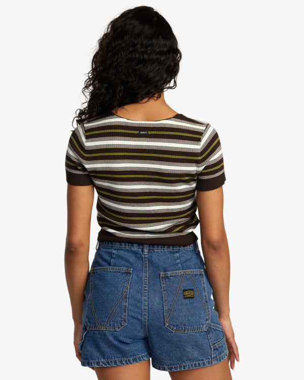 Top Rvca Taylor Sweater Java