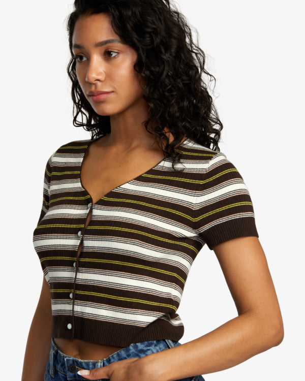 Top Rvca Taylor Sweater Java