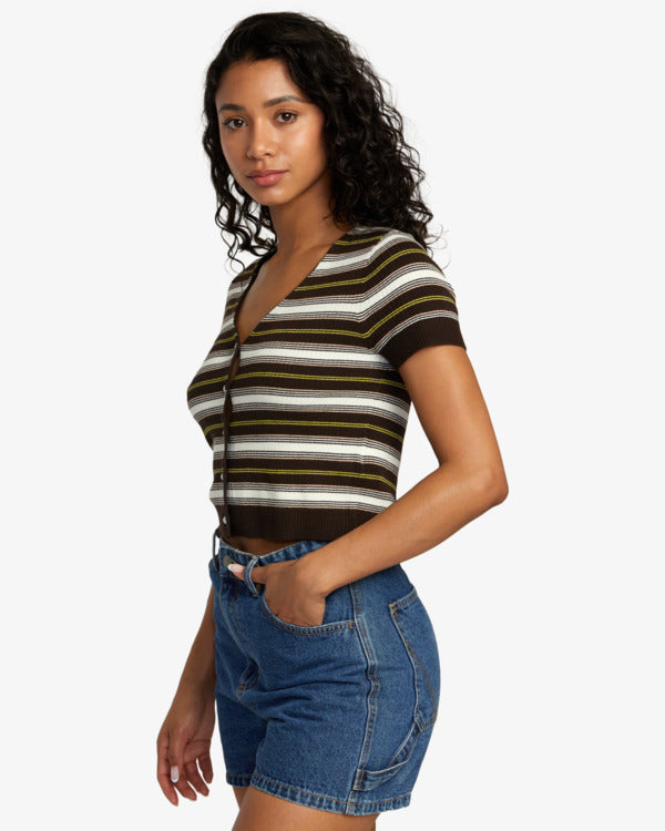 Top Rvca Taylor Sweater Java