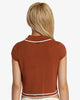 Top Rvca Jules Swater Mocha Bisque