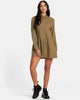 Mini Vestido Rvca Not Today Tan