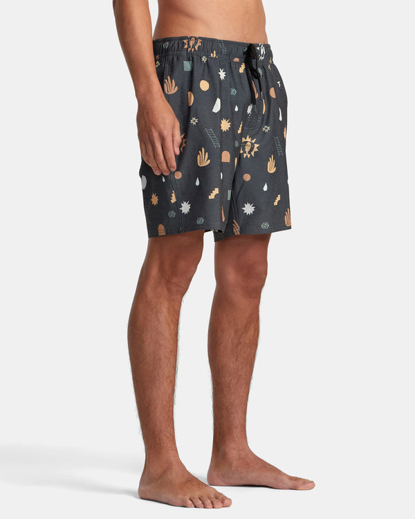 Bañador Rvca Atlas Elastic Short Pirate Black
