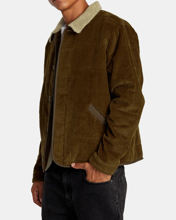 Chaquet RVCA Surplus Sherpa Jacket Chocolate