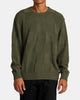 Jersey RVCA Hi Grade Boro Crew Sweater Olive Heather